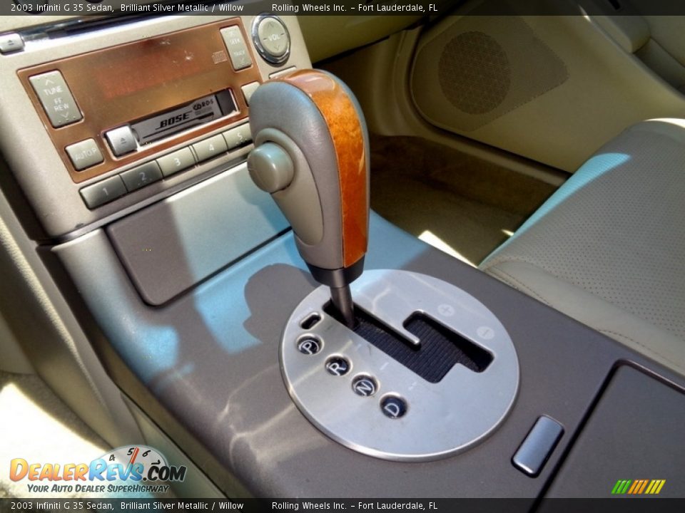 2003 Infiniti G 35 Sedan Brilliant Silver Metallic / Willow Photo #16