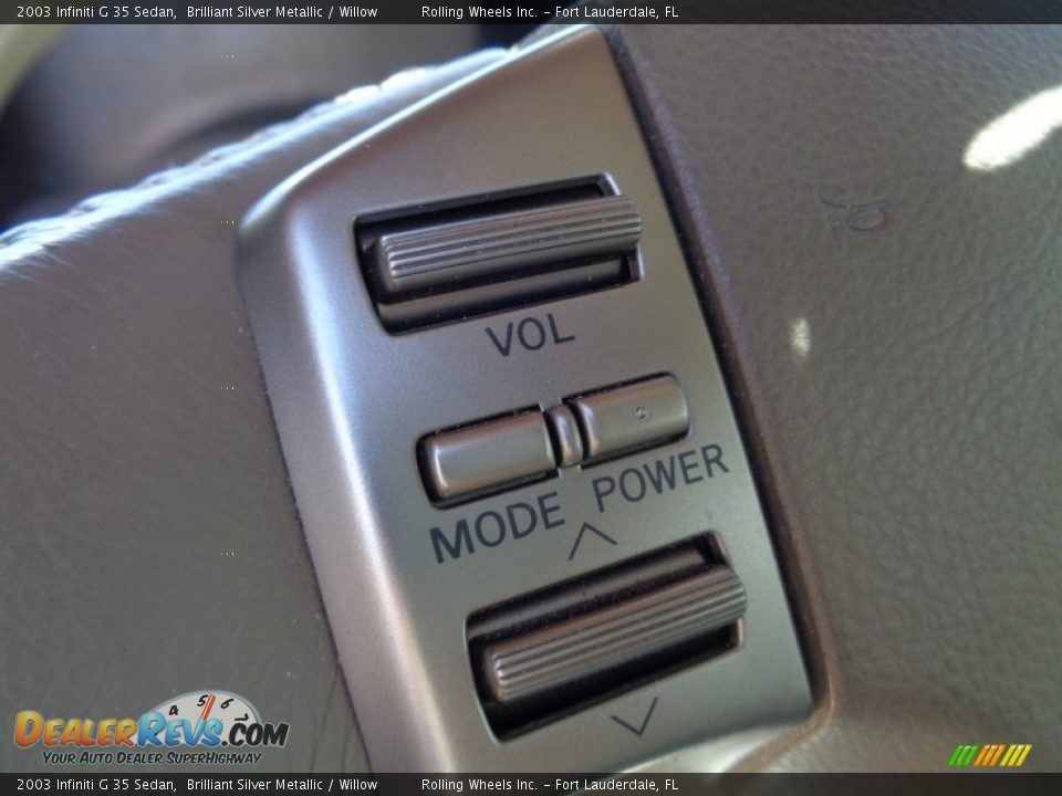 2003 Infiniti G 35 Sedan Brilliant Silver Metallic / Willow Photo #33