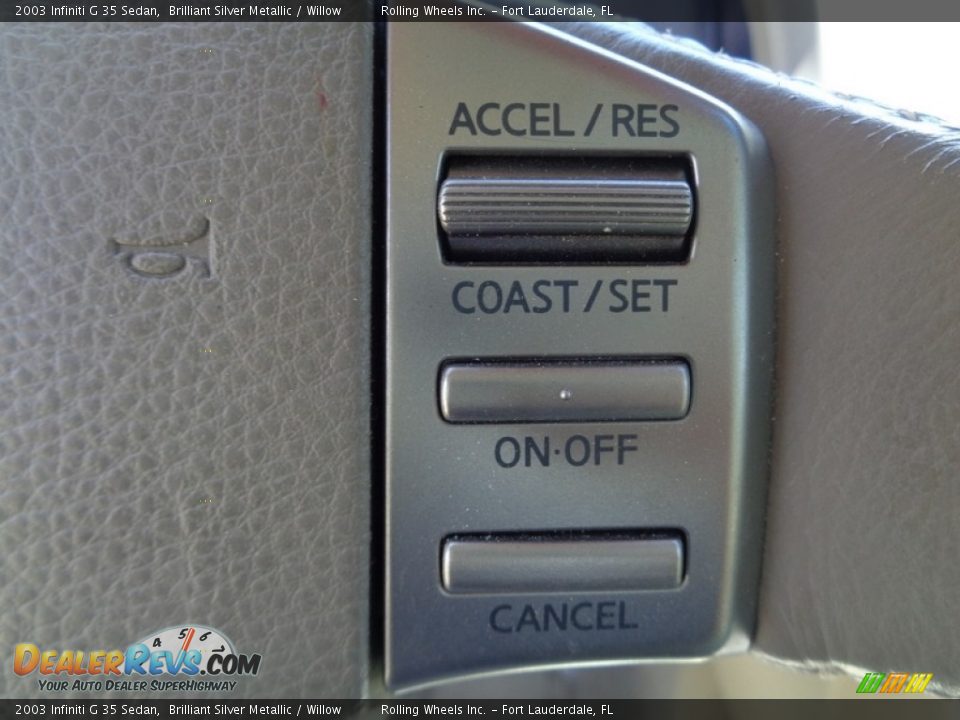 2003 Infiniti G 35 Sedan Brilliant Silver Metallic / Willow Photo #34