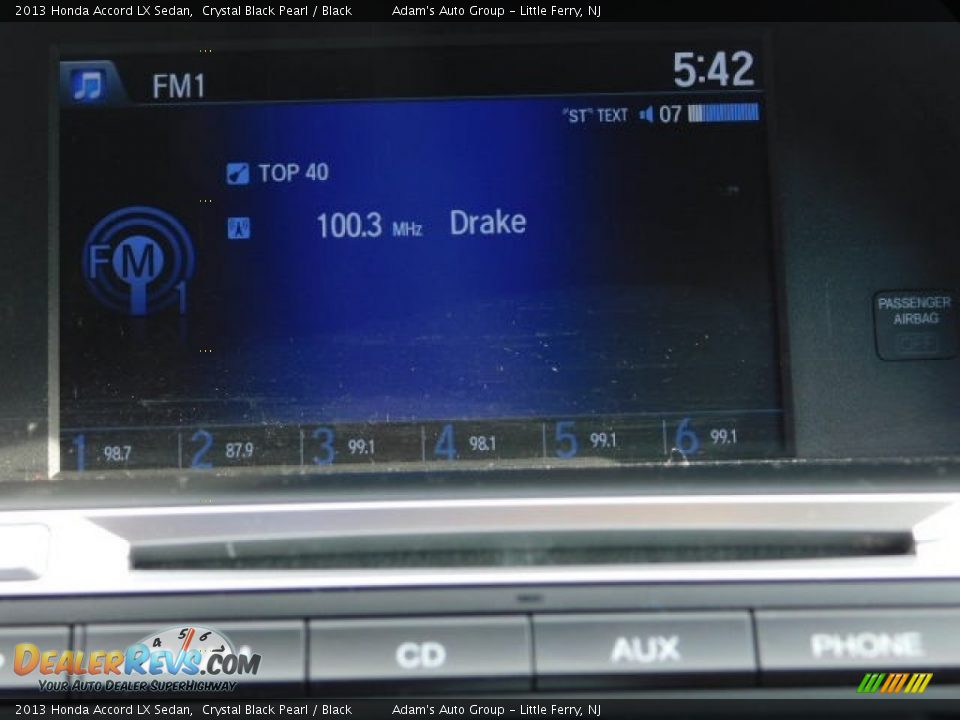 2013 Honda Accord LX Sedan Crystal Black Pearl / Black Photo #16