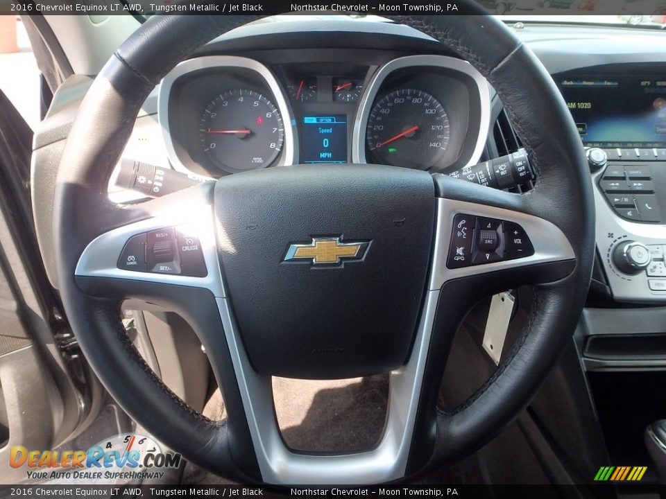 2016 Chevrolet Equinox LT AWD Tungsten Metallic / Jet Black Photo #26