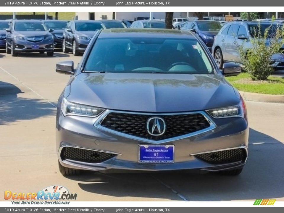 2019 Acura TLX V6 Sedan Modern Steel Metallic / Ebony Photo #2