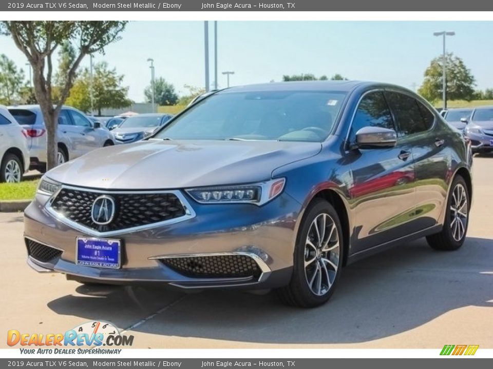 2019 Acura TLX V6 Sedan Modern Steel Metallic / Ebony Photo #3