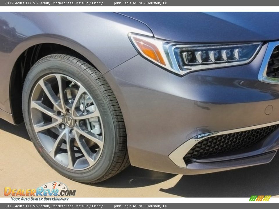 2019 Acura TLX V6 Sedan Modern Steel Metallic / Ebony Photo #10