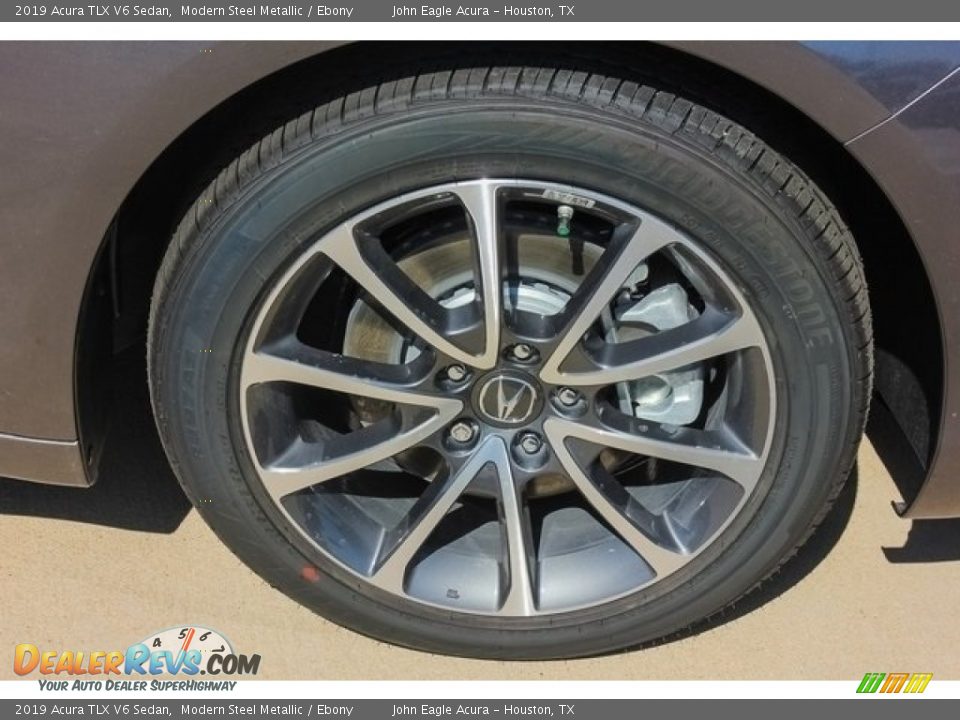 2019 Acura TLX V6 Sedan Modern Steel Metallic / Ebony Photo #11