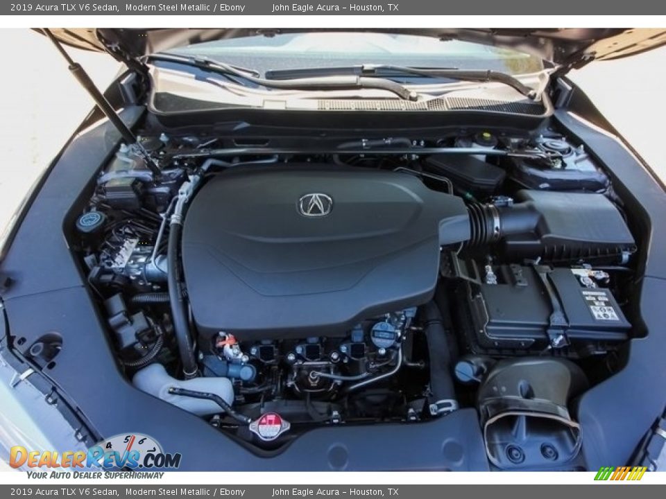 2019 Acura TLX V6 Sedan Modern Steel Metallic / Ebony Photo #23