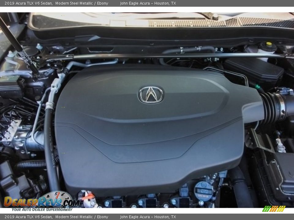 2019 Acura TLX V6 Sedan Modern Steel Metallic / Ebony Photo #24
