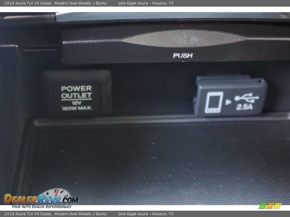 2019 Acura TLX V6 Sedan Modern Steel Metallic / Ebony Photo #35
