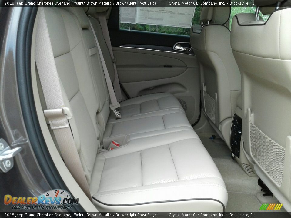 Rear Seat of 2018 Jeep Grand Cherokee Overland Photo #11