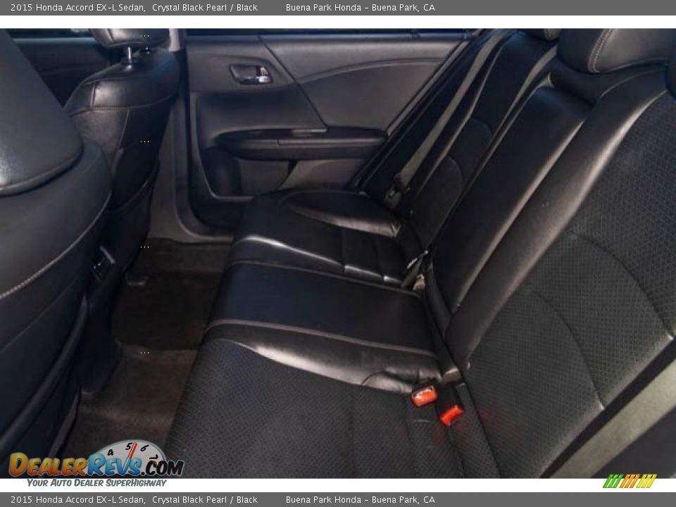 2015 Honda Accord EX-L Sedan Crystal Black Pearl / Black Photo #4