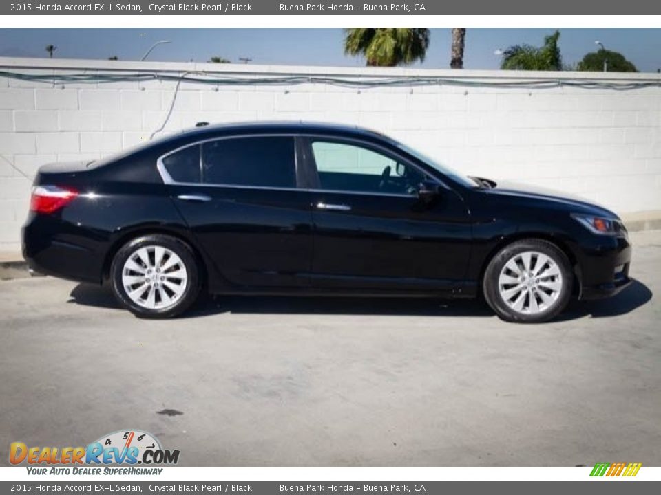 2015 Honda Accord EX-L Sedan Crystal Black Pearl / Black Photo #9