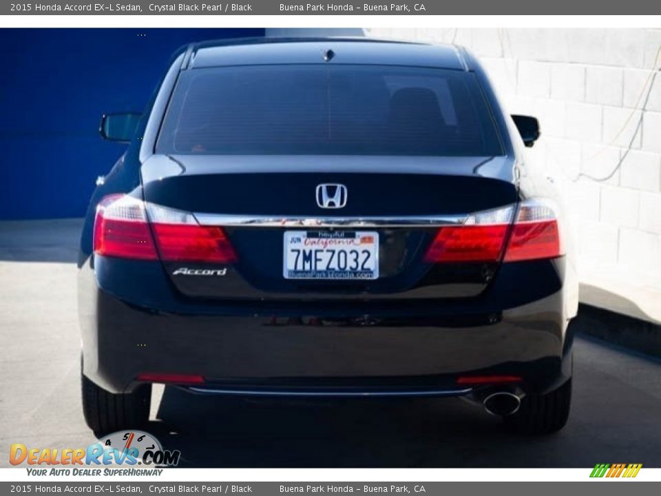 2015 Honda Accord EX-L Sedan Crystal Black Pearl / Black Photo #10