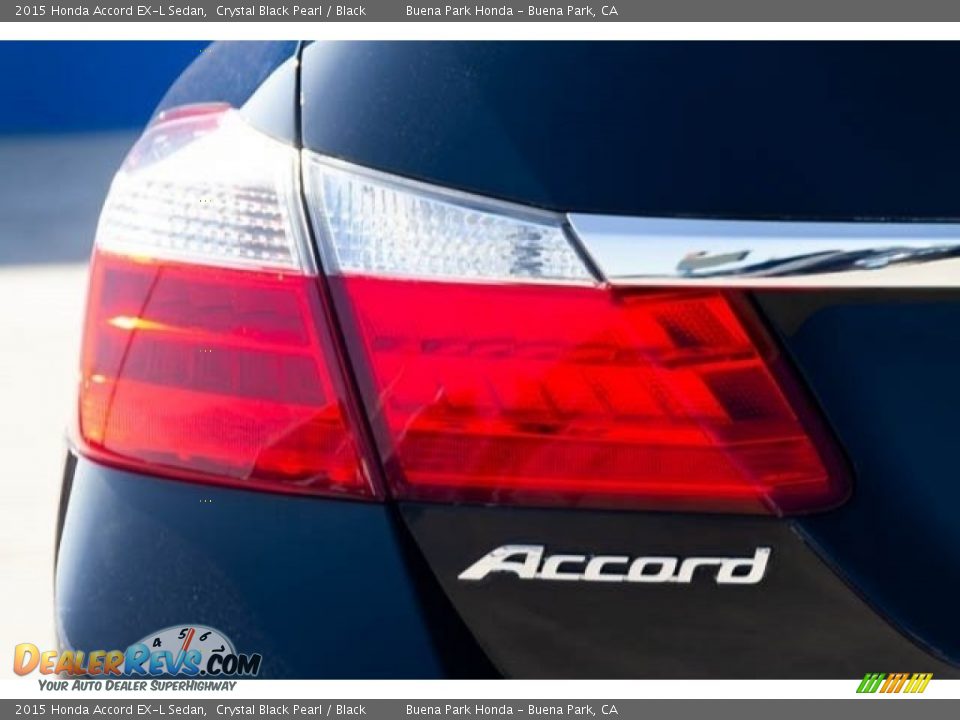 2015 Honda Accord EX-L Sedan Crystal Black Pearl / Black Photo #11