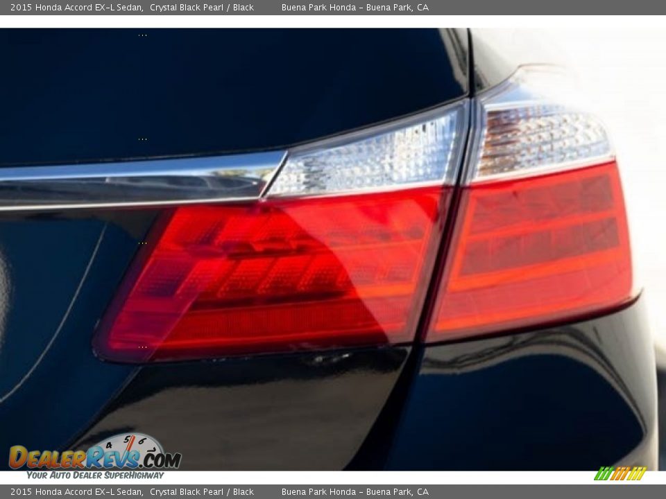 2015 Honda Accord EX-L Sedan Crystal Black Pearl / Black Photo #12