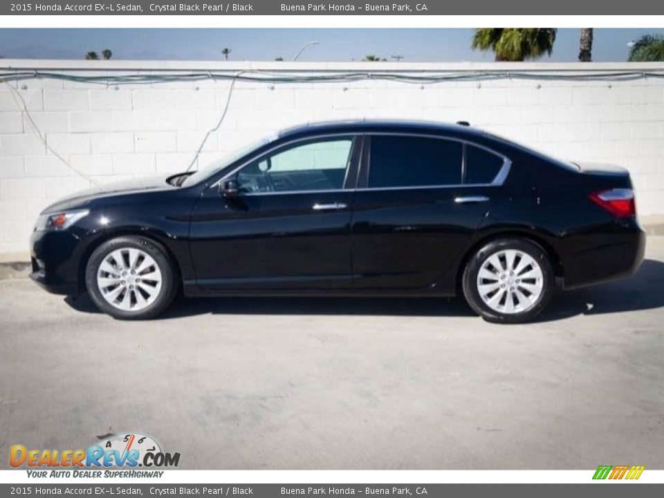 2015 Honda Accord EX-L Sedan Crystal Black Pearl / Black Photo #13