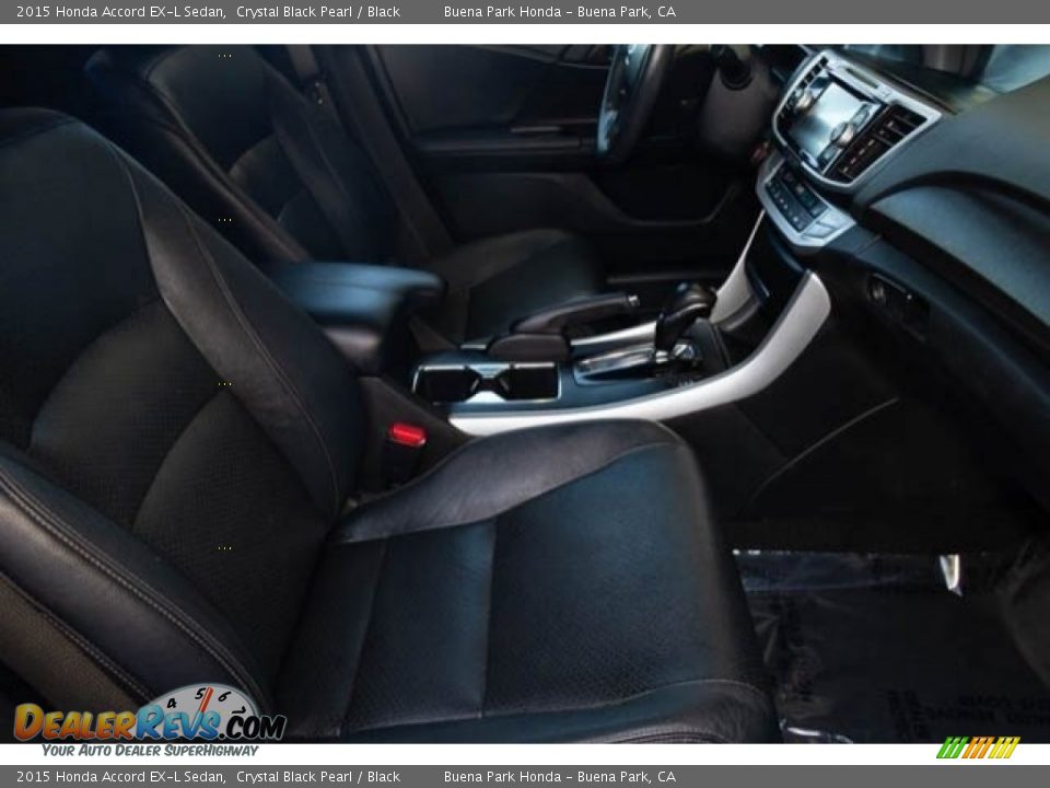 2015 Honda Accord EX-L Sedan Crystal Black Pearl / Black Photo #22