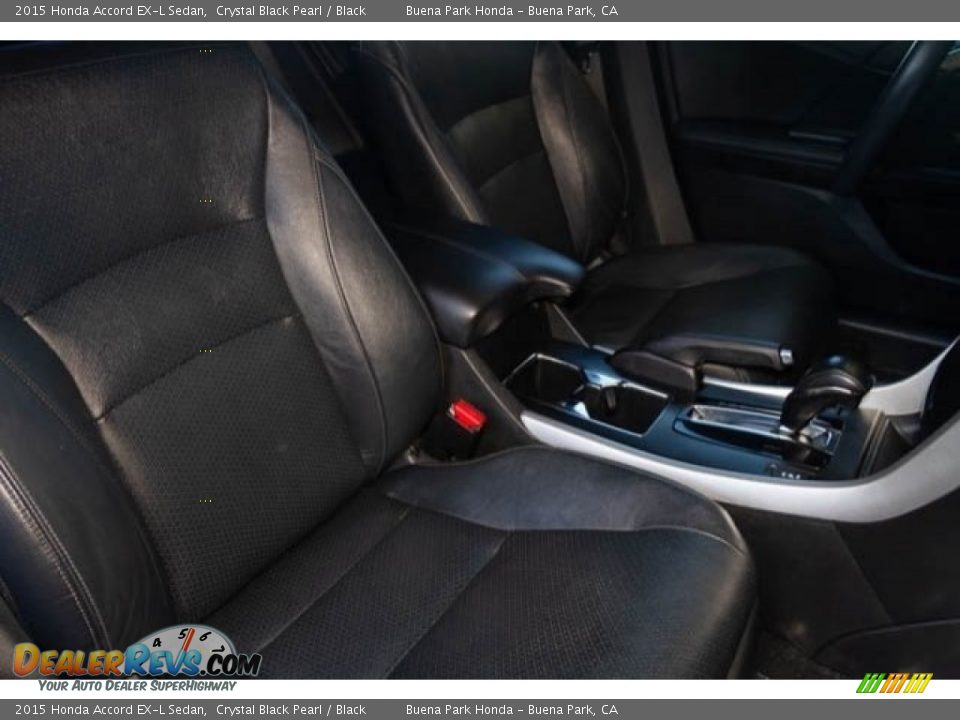2015 Honda Accord EX-L Sedan Crystal Black Pearl / Black Photo #23