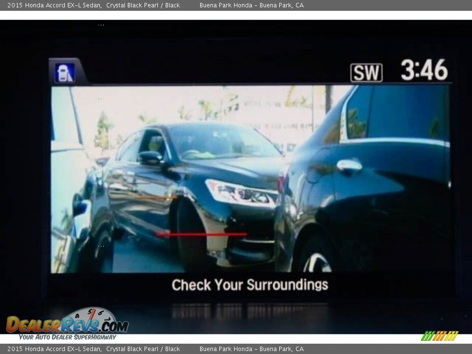 2015 Honda Accord EX-L Sedan Crystal Black Pearl / Black Photo #27