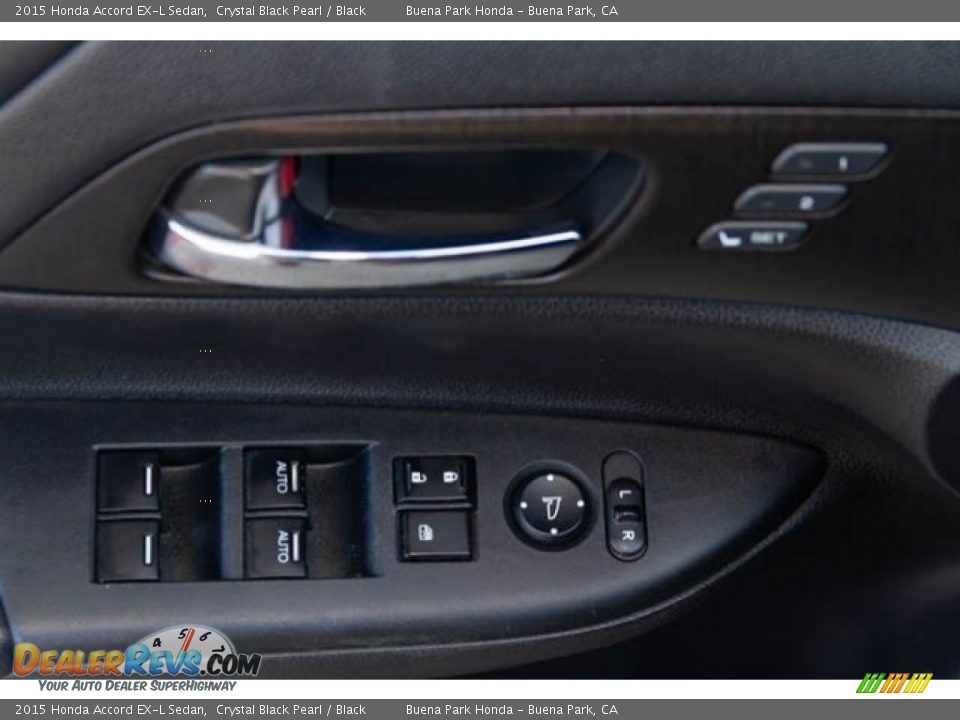 2015 Honda Accord EX-L Sedan Crystal Black Pearl / Black Photo #30