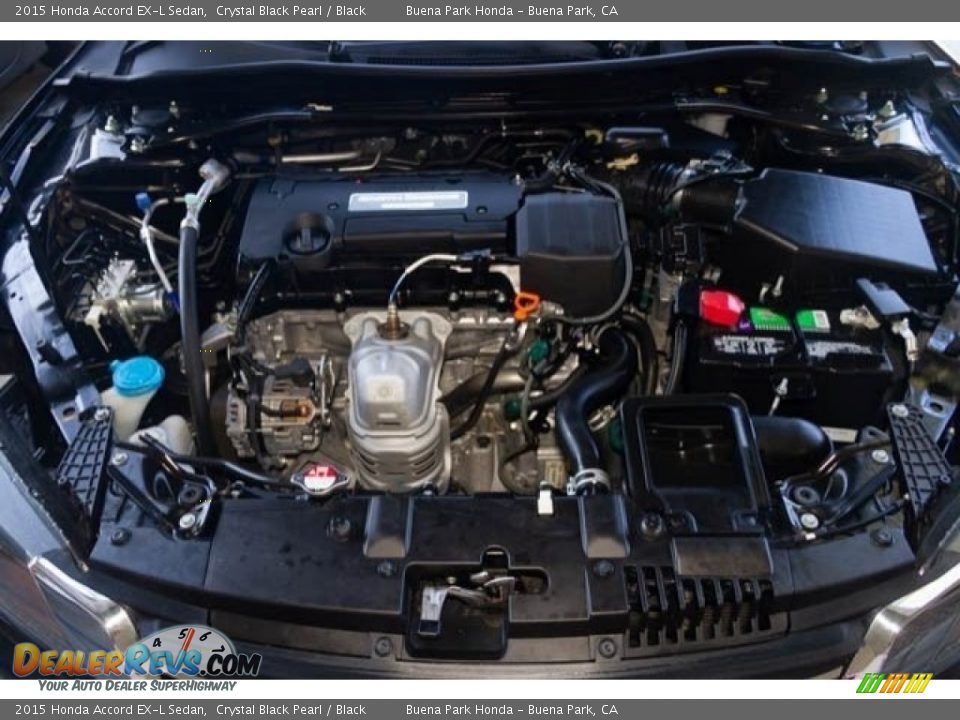 2015 Honda Accord EX-L Sedan Crystal Black Pearl / Black Photo #34