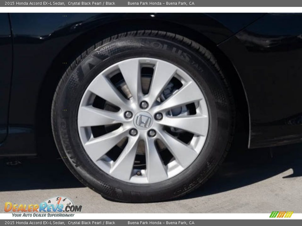 2015 Honda Accord EX-L Sedan Crystal Black Pearl / Black Photo #36