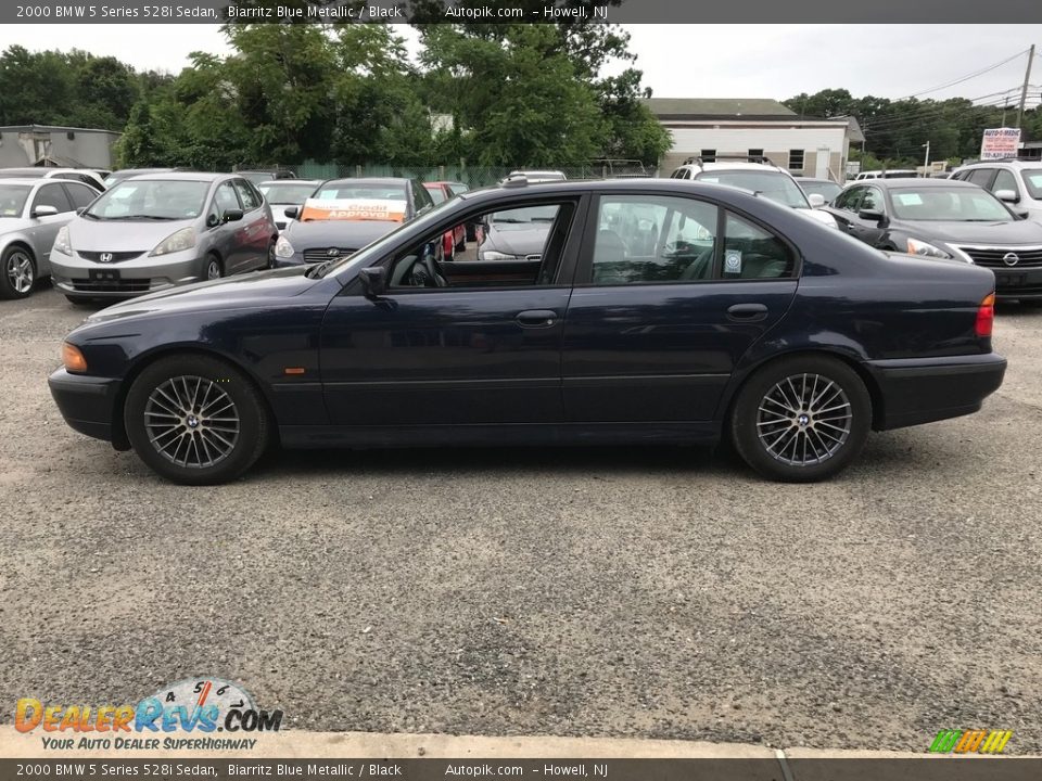 2000 BMW 5 Series 528i Sedan Biarritz Blue Metallic / Black Photo #3