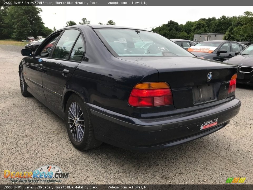 2000 BMW 5 Series 528i Sedan Biarritz Blue Metallic / Black Photo #4
