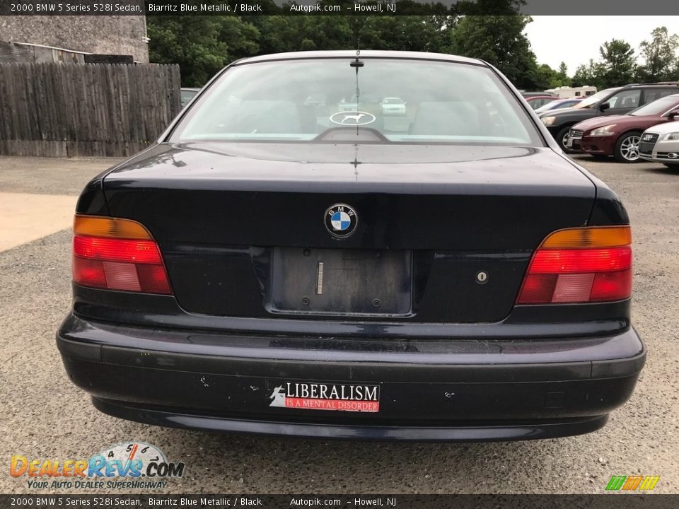 2000 BMW 5 Series 528i Sedan Biarritz Blue Metallic / Black Photo #6