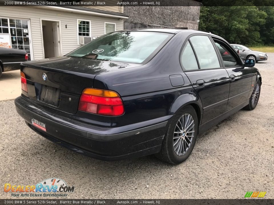 2000 BMW 5 Series 528i Sedan Biarritz Blue Metallic / Black Photo #8