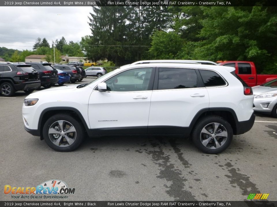 2019 Jeep Cherokee Limited 4x4 Bright White / Black Photo #2