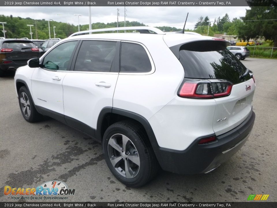 2019 Jeep Cherokee Limited 4x4 Bright White / Black Photo #3