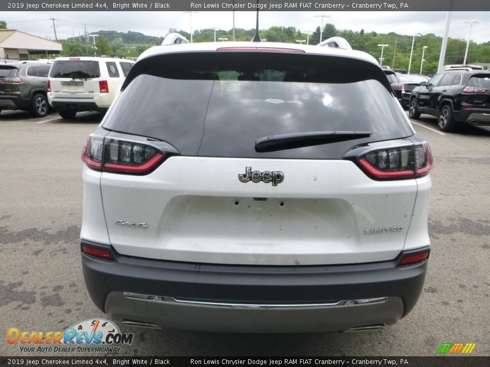 2019 Jeep Cherokee Limited 4x4 Bright White / Black Photo #4