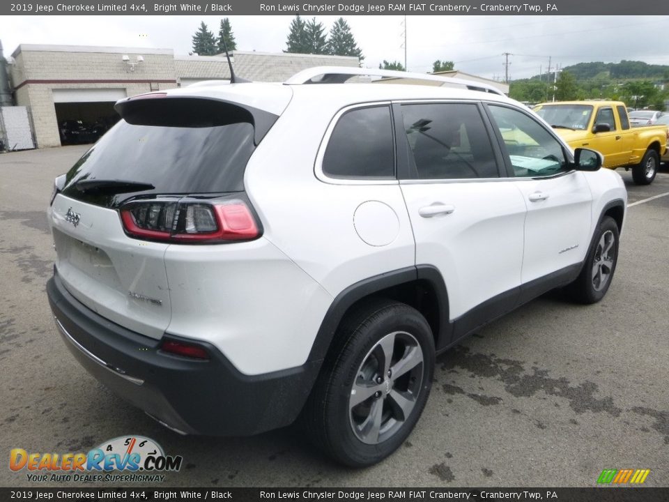 2019 Jeep Cherokee Limited 4x4 Bright White / Black Photo #5