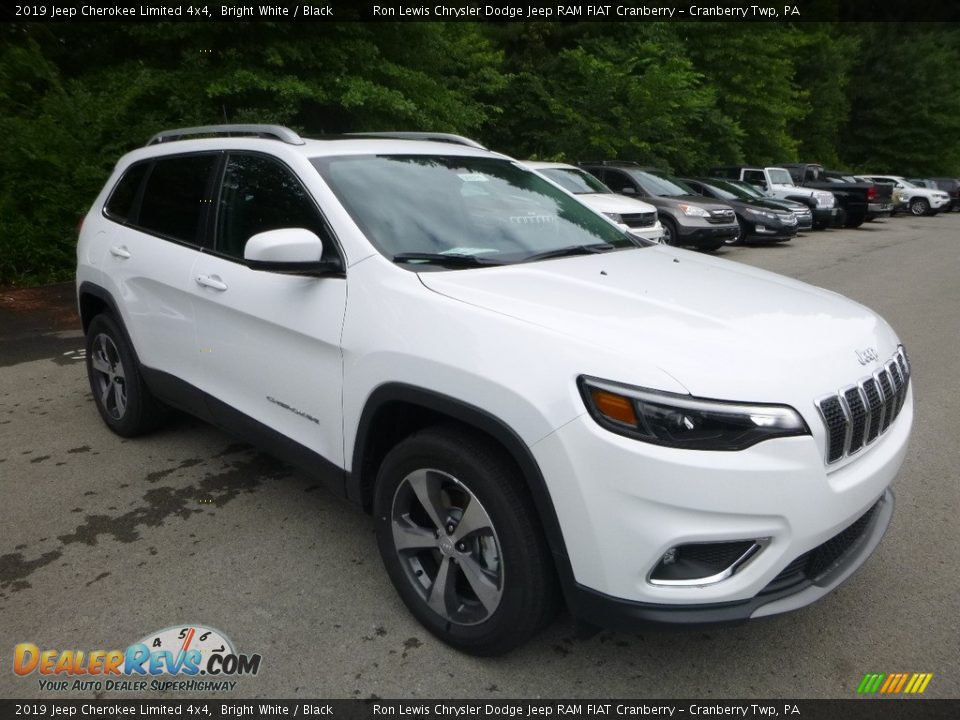 2019 Jeep Cherokee Limited 4x4 Bright White / Black Photo #7