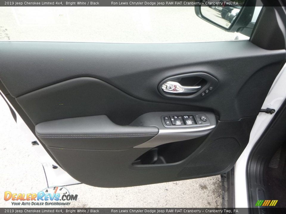 2019 Jeep Cherokee Limited 4x4 Bright White / Black Photo #13