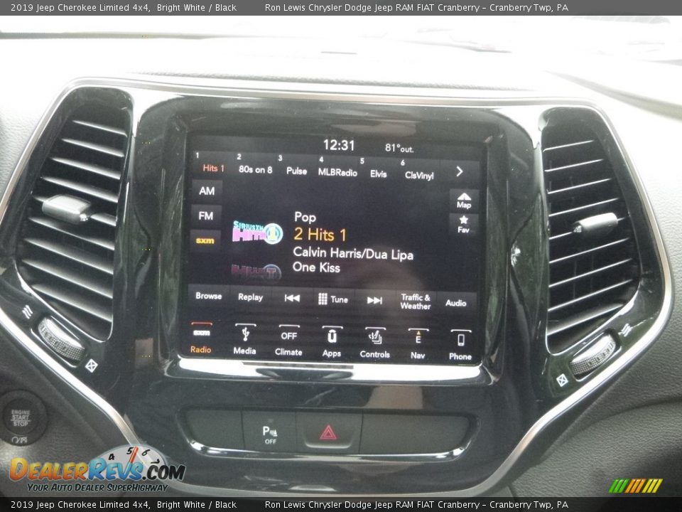 2019 Jeep Cherokee Limited 4x4 Bright White / Black Photo #16