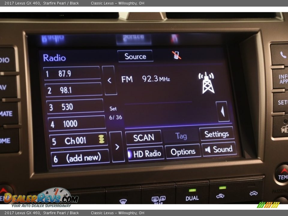 2017 Lexus GX 460 Starfire Pearl / Black Photo #12