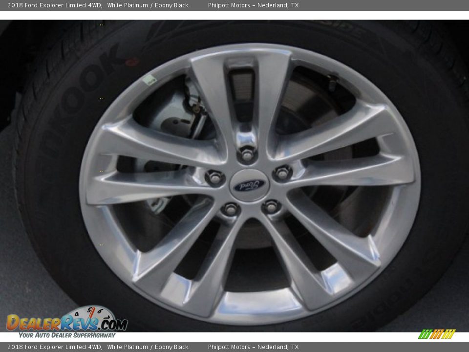 2018 Ford Explorer Limited 4WD White Platinum / Ebony Black Photo #5