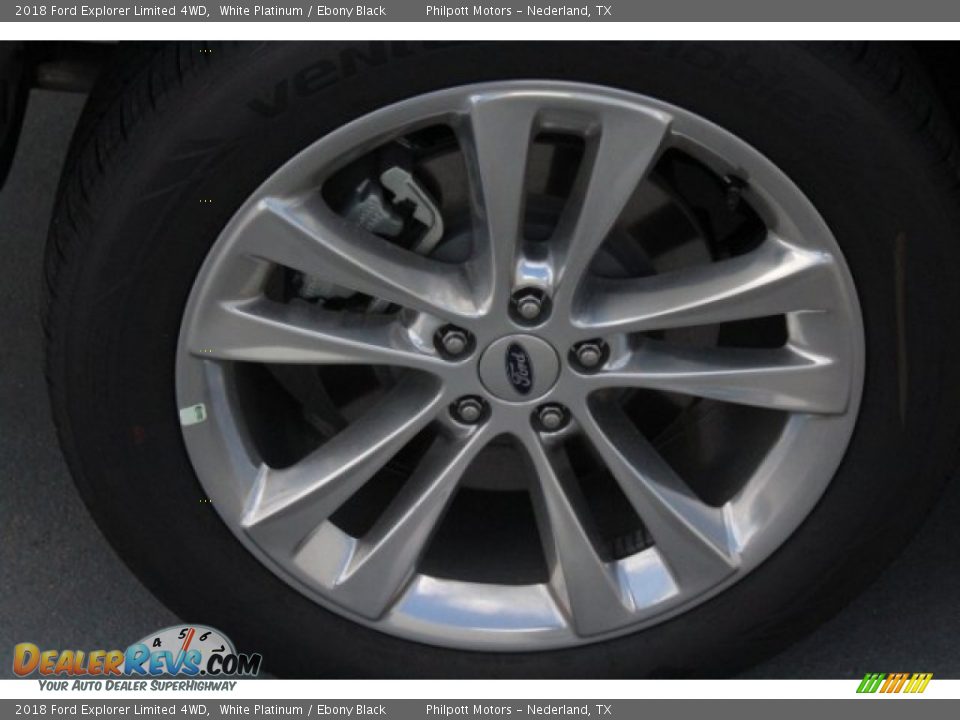 2018 Ford Explorer Limited 4WD White Platinum / Ebony Black Photo #10