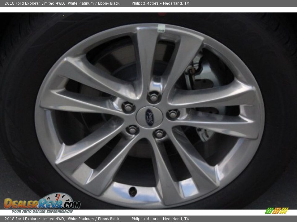 2018 Ford Explorer Limited 4WD White Platinum / Ebony Black Photo #11