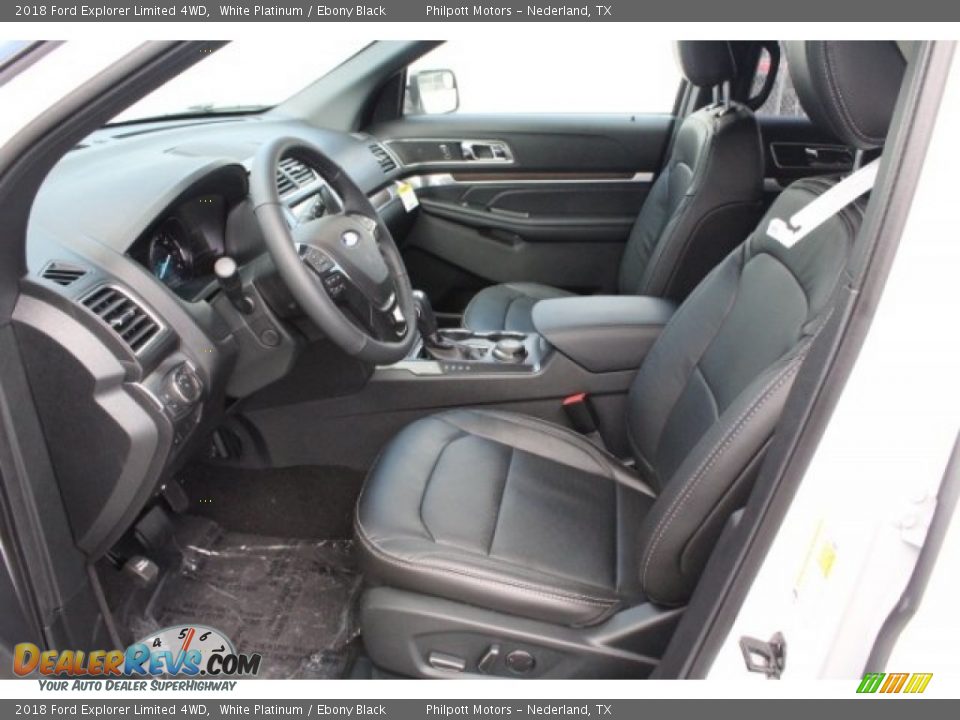 2018 Ford Explorer Limited 4WD White Platinum / Ebony Black Photo #14