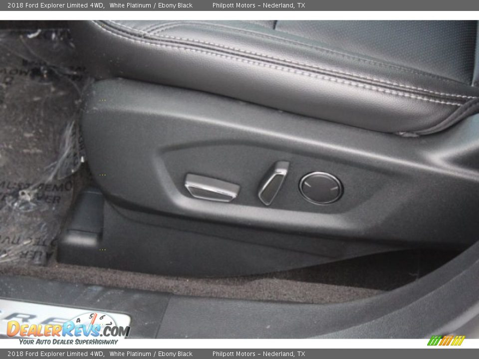 2018 Ford Explorer Limited 4WD White Platinum / Ebony Black Photo #15