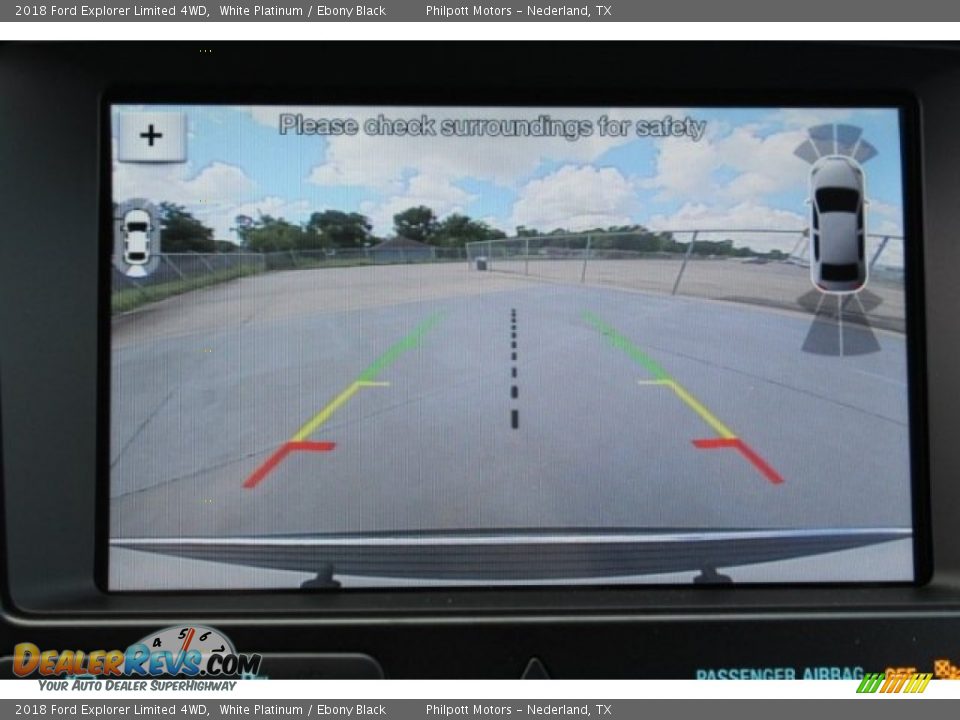 2018 Ford Explorer Limited 4WD White Platinum / Ebony Black Photo #16
