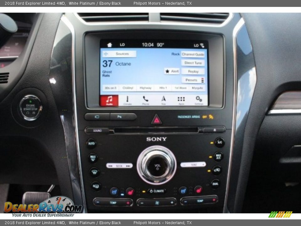 2018 Ford Explorer Limited 4WD White Platinum / Ebony Black Photo #18