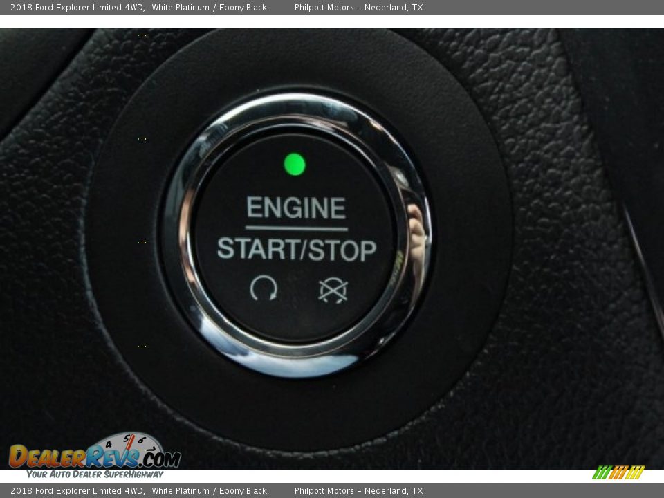 2018 Ford Explorer Limited 4WD White Platinum / Ebony Black Photo #19