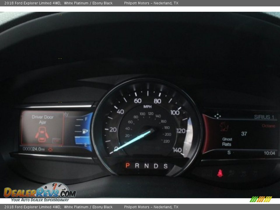 2018 Ford Explorer Limited 4WD White Platinum / Ebony Black Photo #23