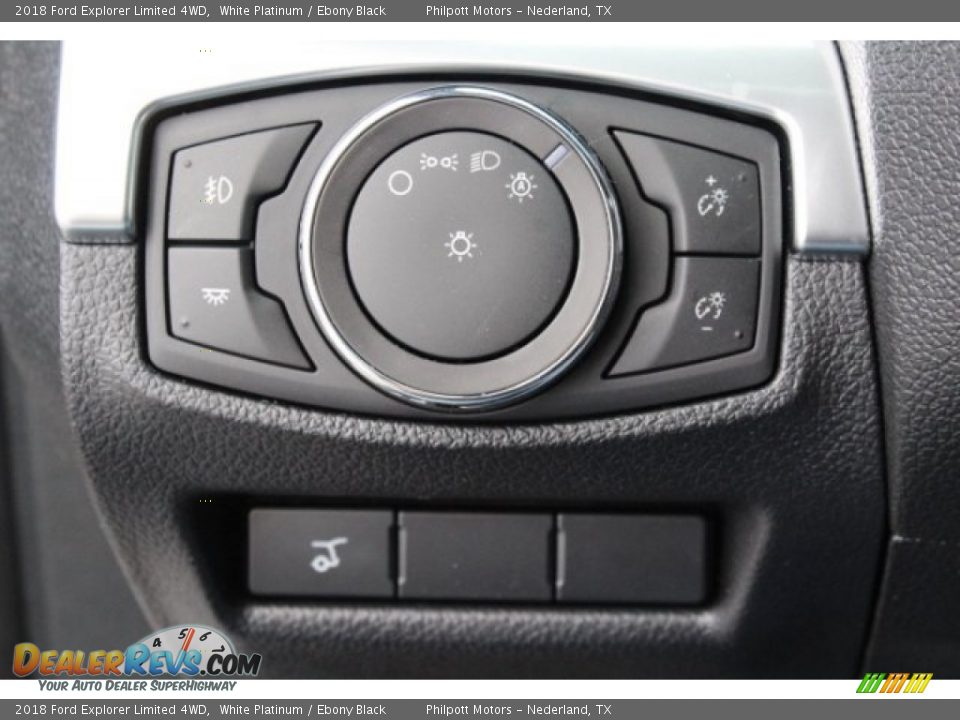 2018 Ford Explorer Limited 4WD White Platinum / Ebony Black Photo #24