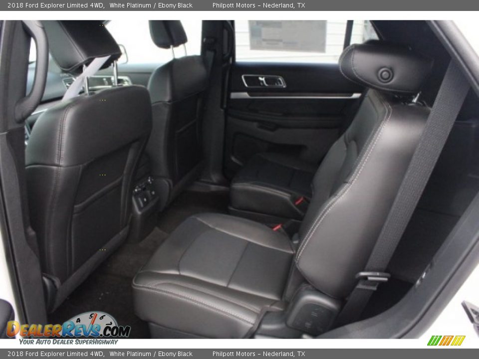 2018 Ford Explorer Limited 4WD White Platinum / Ebony Black Photo #26