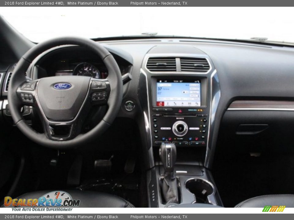 2018 Ford Explorer Limited 4WD White Platinum / Ebony Black Photo #27