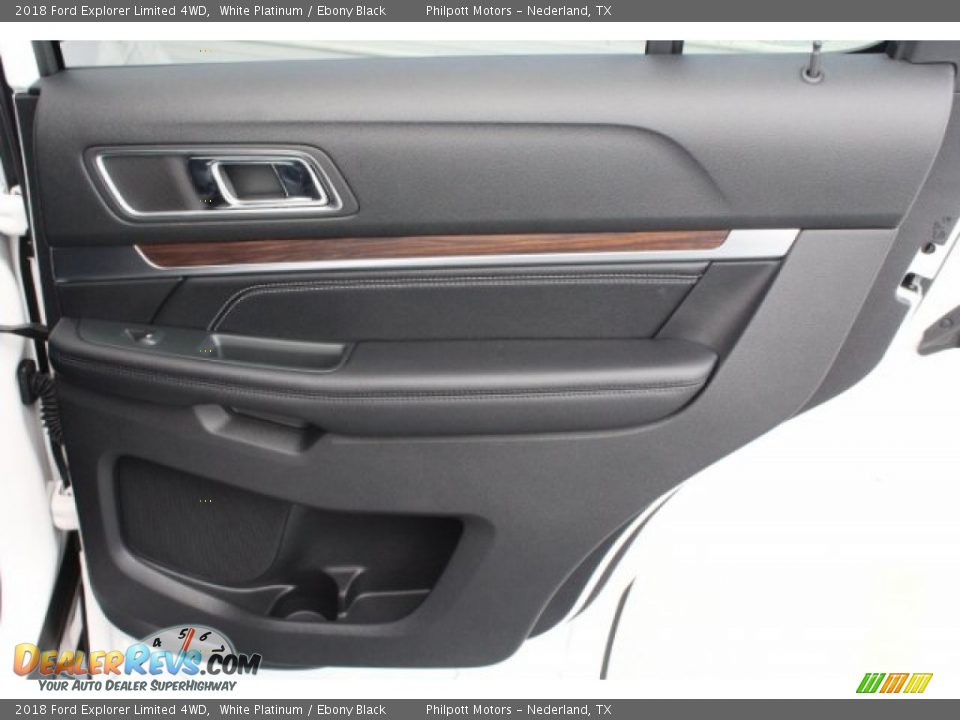2018 Ford Explorer Limited 4WD White Platinum / Ebony Black Photo #31
